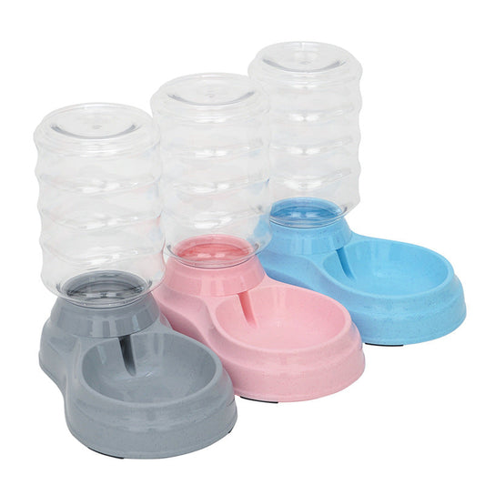 KFX-9174077 Large Capacity 3.8L Pet Water Dispenser with Food Bowl for Cats and Dogs