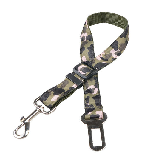 KFX-9179837 Blue Camouflage Pet Retractable Safety Rope - 2.5 * 60CM Polyester Fiber Leash