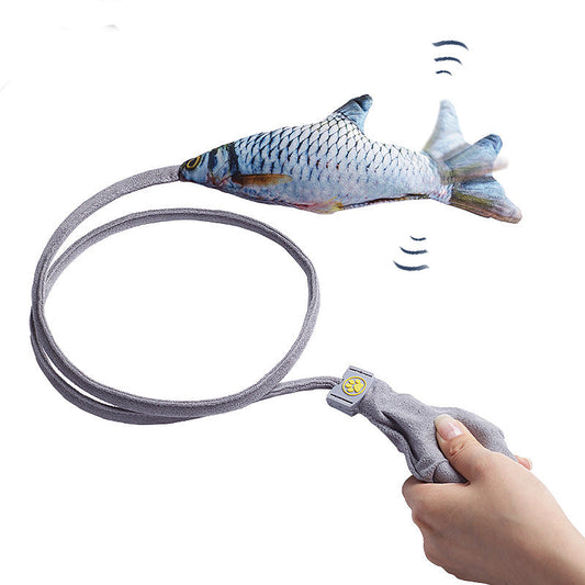 KFX-9180861 Interactive Plush Simulation Fish Cat Toy for Engaging Play and Stress Relief