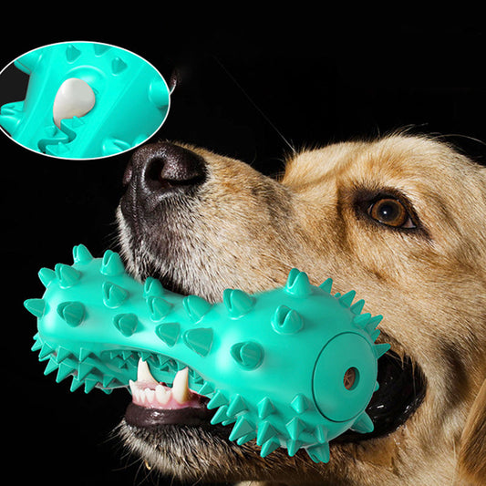 KFX-9198141 Talking Dog Toothbrush Toy - Interactive Dental Chew for Dogs in Blue, Green, Yellow