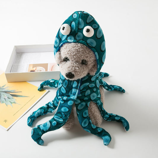 KFX-9239997 Cute Octopus Costume Headwear for Pets - Polyester Material, Casual Style