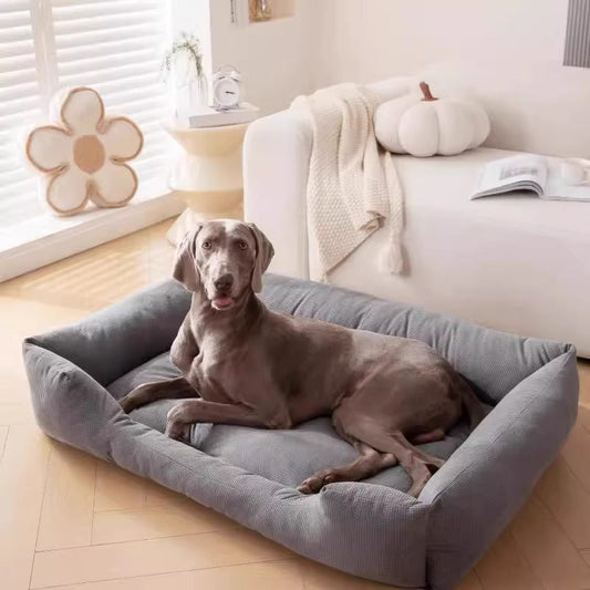 KFX-9251389 Universal Winter Warm Pet Bed - Scratch and Bite Resistant, Removable & Washable, Available in Multiple Sizes and Colors