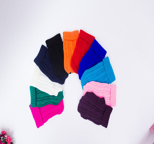 KFX-9255101 Cozy Wool Sweater for Small Dogs - 14 Color Options Available, Autumn & Winter Collection