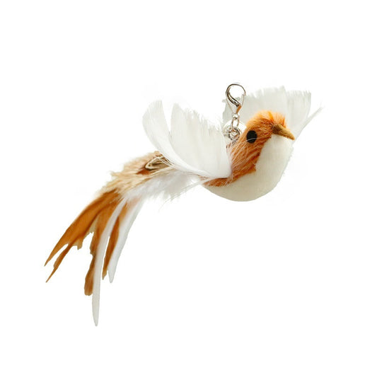 KFX-9257917 Replacement Plush Feather Heads for Cat Teaser Toys – Multiple Colors Available