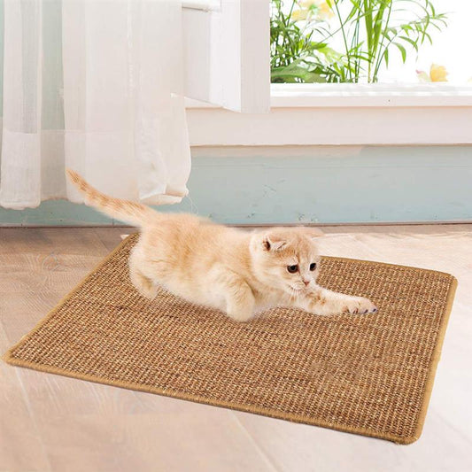 KFX-9268797 Natural Sisal Anti-Scratch Cat Scratching Mat with Skid-Proof Design - Multiple Sizes Available