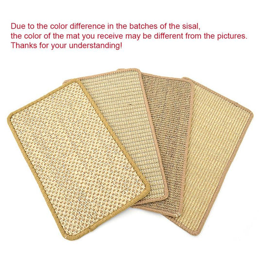 KFX-9268797 Natural Sisal Anti-Scratch Cat Scratching Mat with Skid-Proof Design - Multiple Sizes Available