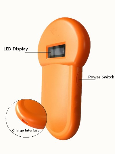 KFX-9270077 134.2kHz Animal ID Chip Reader with 12cm Reading Distance, USB Powered Scanner