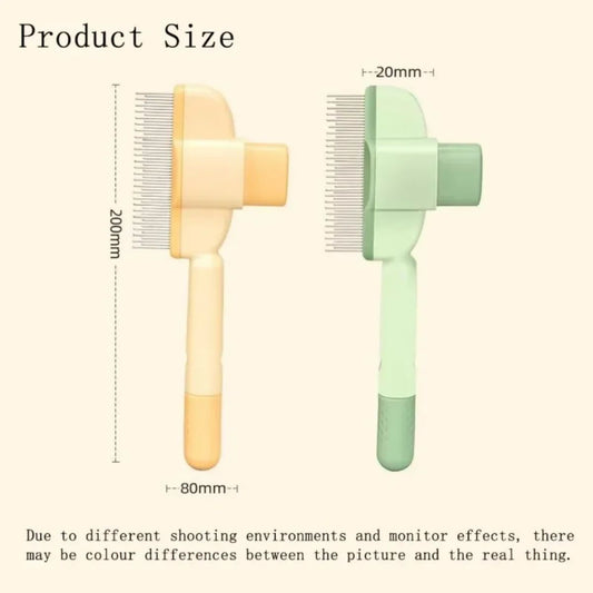 KFX-9287357 Pet Grooming Brush with One-Click Hair Removal for Gentle Cleaning and Anti-Mite Care for Dogs