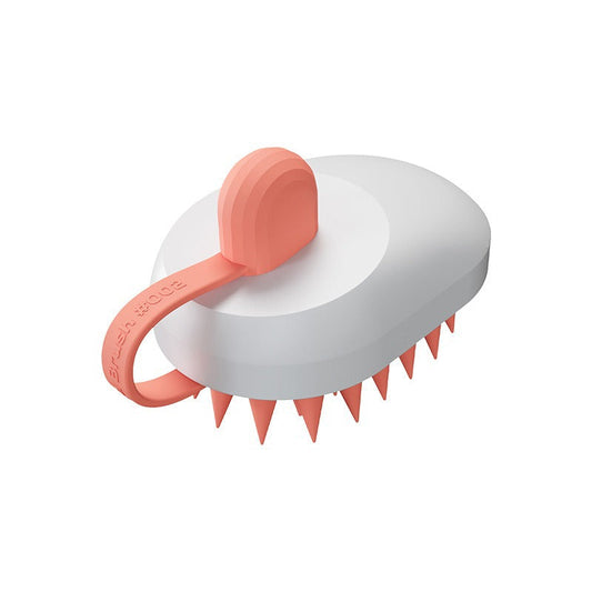 KFX-9291453 Creative Soft Gel Bath and Pet Shampoo Brush Massager - TPR/ABS, 6.4x11.4x7cm