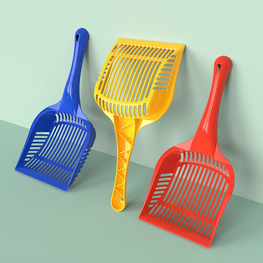KFX-9312701 Cat Litter Scoop in Assorted Colors - Durable Plastic Cleaning Tool for Easy Mess Management