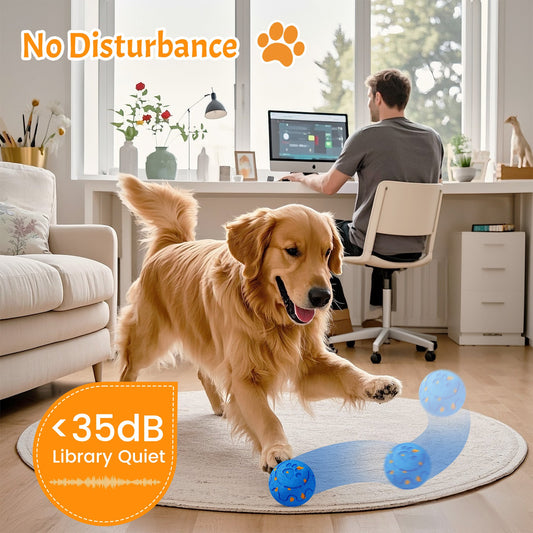 KFX-9342525 Interactive Nibbling Toy with Automatic Bounce and Rotation Functions for Pets