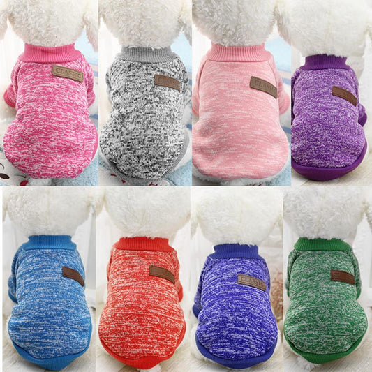 KFX-9344061 Cozy Wool Dog Sweater in Multiple Colors and Sizes