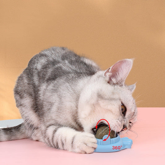 KFX-9361981 Cat Mint Ball Chew Toy - Zihi Molar Toy in Various Colors for Dental Health