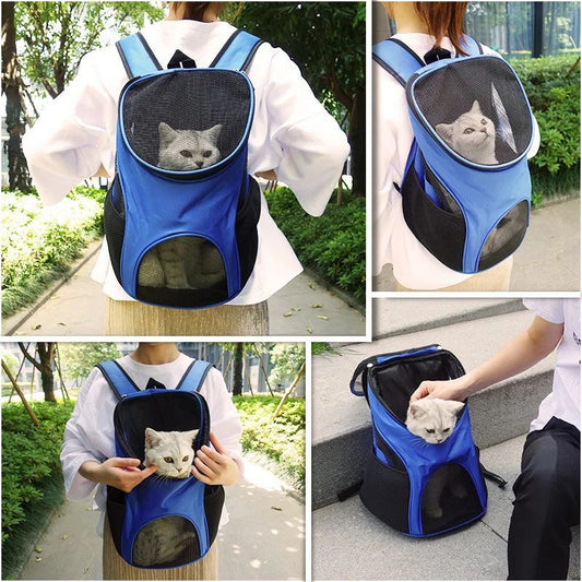KFX-9384637 Breathable Pet Carrier Backpack for Small Dogs - Lightweight Oxford Cloth, Multiple Colors