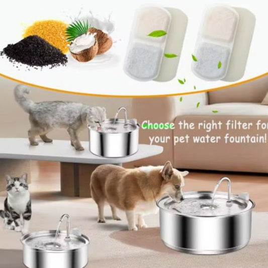 KFX-9411261 Cat Automatic Circulating Water Fountain Filter Cotton Pads - 1/3/6/12 Month Supplies