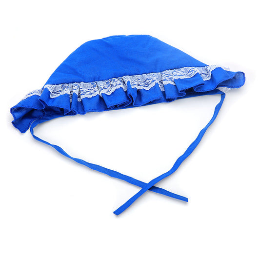 KFX-9437245 Thin Lace Pet Sun Hat for Dogs - Stylish Headgear in Monochrome, Available in Sizes S, M, L