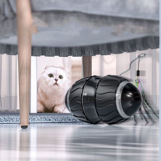 KFX-9448765 Intelligent Electric Cat Teaser for Interactive Play with USB Charging