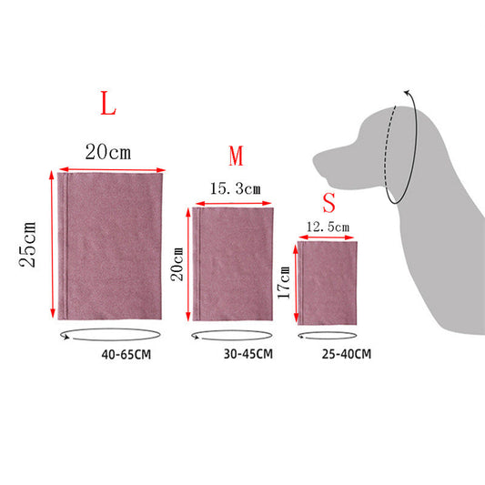 KFX-9451325 Soft Cotton Pet Ear Muffs for Dogs and Cats - Anti-Noise and Warm Scarf Design, Multiple Sizes and Colors Available