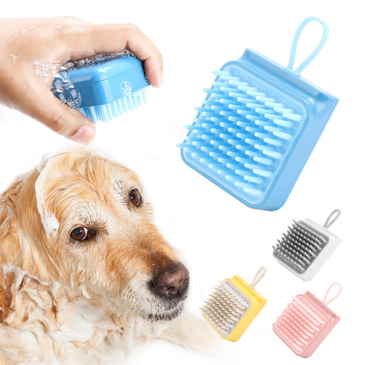 KFX-9476541 Multifunctional Pet Bath and Grooming Brush for Dogs and Cats - Massaging, Washing, and De-Shedding Comb