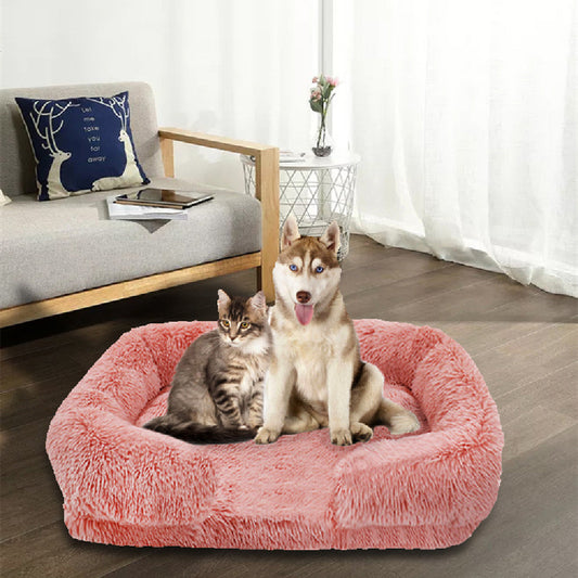 KFX-9496253 Removable and Washable Plush Pet Nest in Multiple Colors and Sizes