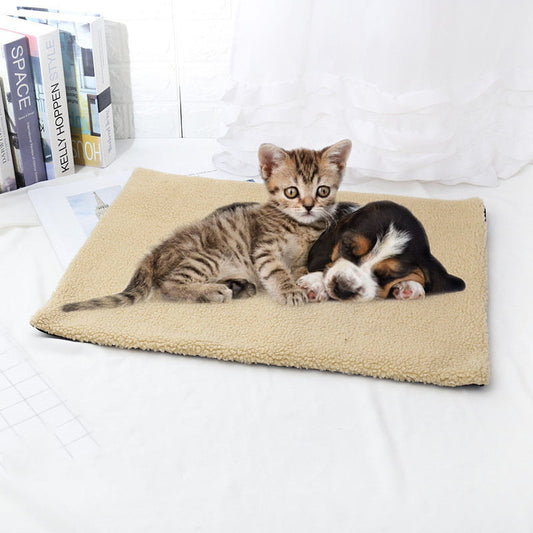 KFX-9521085 Self-Heating Cashmere Pet Pad for Dogs and Cats, 60x45CM, Anti-Slip Design