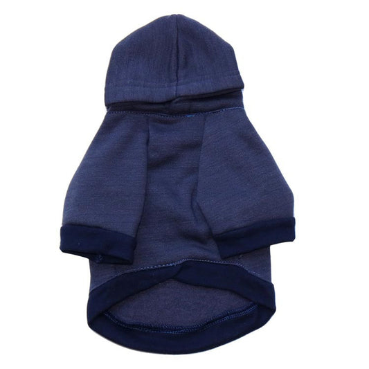 KFX-9535805 Fleece Printed Kangaroo Pocket Pet Sweatshirt in Navy Blue and Maroon