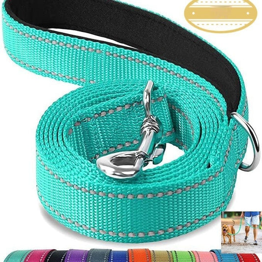 KFX-9551805 Reflective Pet Rope Leash for Dogs - Multiple Color Options Available