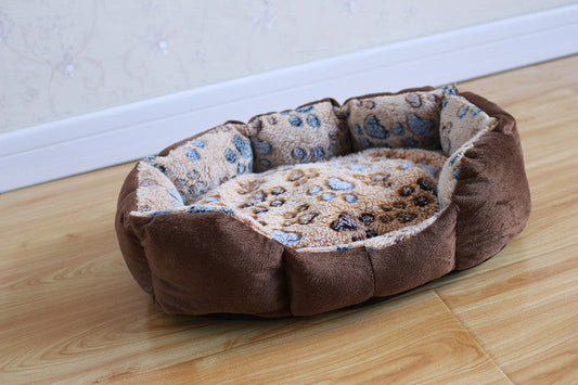 KFX-9561789 Octagonal Lamb Wool Doghouse for Cozy Pet Comfort