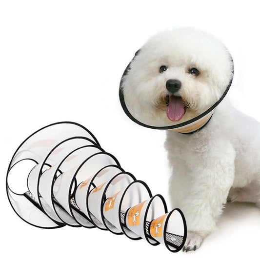KFX-9565501 Pet Cat and Dog Adjustable Cleaning Collar - Various Sizes with Skin-Friendly Material