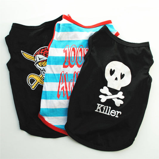 KFX-9567677 Lightweight Cotton Dog Vest for Summer Comfort, Casual Style, Multiple Sizes Available