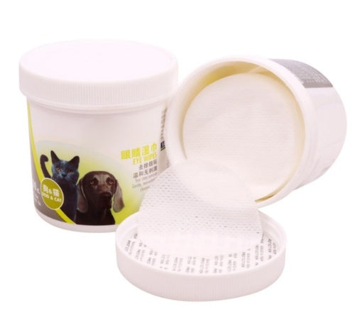 KFX-9571133 Pet Tear Stain Wipes - 100 Eco-Friendly Cotton Towels for Dogs and Cats