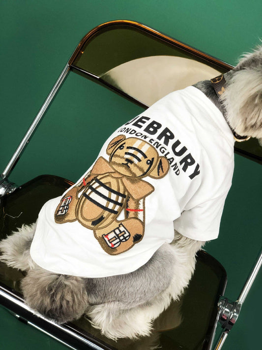 KFX-9600445 Casual Thin T-Shirt for Dogs in Black and White, Sizes S to XXL