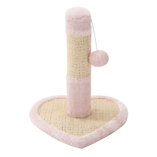 KFX-9605309 Detachable Plush Cat Toy with Natural Sisal for Scratching and Climbing