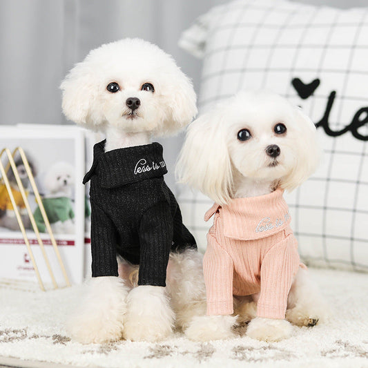 KFX-9608381 Cotton Bottoming Shirt for Small Dogs and Cats - Autumn and Winter Warmth, Available in Multiple Colors and Sizes