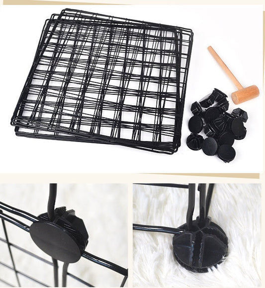 KFX-9630653 Eco-Friendly Metal Pet Fence for Secure Outdoor Containment