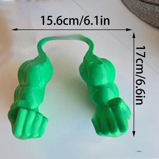KFX-9636797 Funny Muscle Hand Hanging Cat Toy - Creative Plastic Design in Multiple Colors
