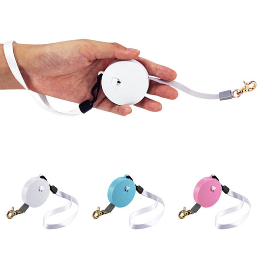 KFX-9644349 Automatic Mini Portable Dog Leash with 2M Flexible Rope for Outdoor and Travel Use