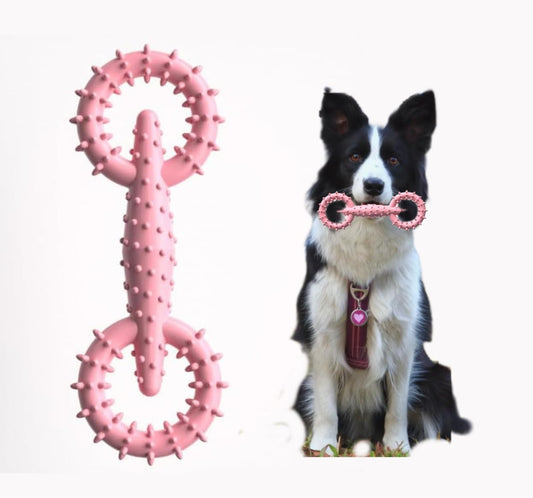 KFX-9707581 TPR Chew Toy Ring for Dogs and Puppies - Safe and Eco-Friendly Teething Stick