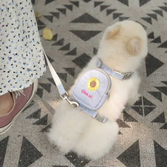 KFX-9715133 Dog Traction Rope with Chest Harness for Comfortable Walking