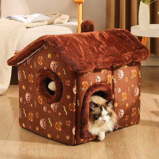 KFX-9754429 Cozy Cotton Pet Bed with Detachable Cover – Available in Multiple Sizes and Colors