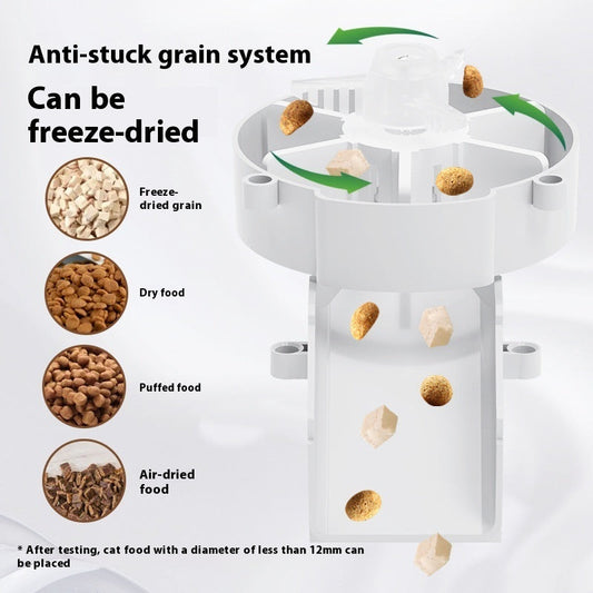 KFX-9763901 Smart WIFI Automatic Pet Feeder for Cats and Dogs with Voice Playback and Stainless Steel Bowl
