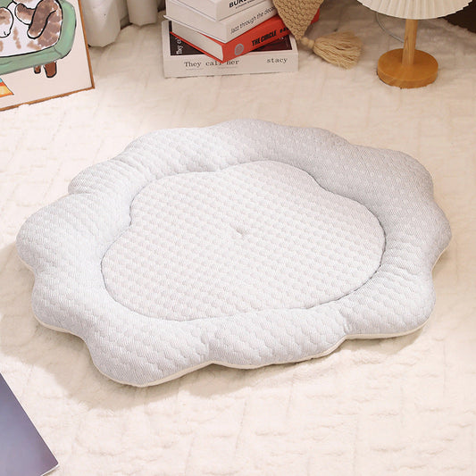 KFX-9788989 Pet Cooling Sleeping Mat for Cats and Dogs - Soft Sponge and PP Cotton Fabric - 70x55CM Size