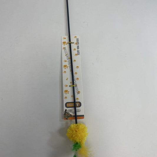 KFX-9793725 Colorful Feather Ball Cat Toy for Engaging Playtime Fun