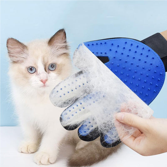 KFX-9804221 Premium Pet Grooming Glove for Cats, Dogs, and Small Animals - De-Shedding and Massage Tool