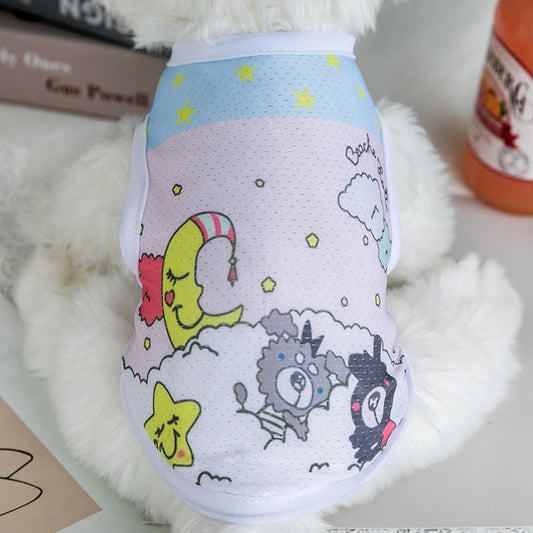 KFX-9812541 Ice Silk Casual Dog Vest for Summer, Lightweight and Breathable Design