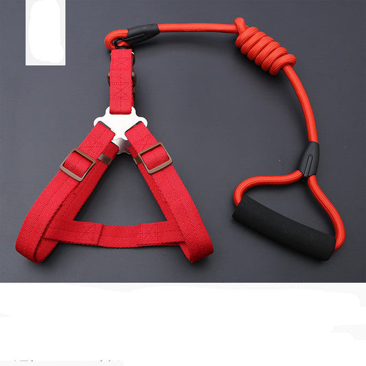 KFX-9819197 Rainbow Series Round Rope Chest and Back Collar for Dogs - Multiple Colors Available