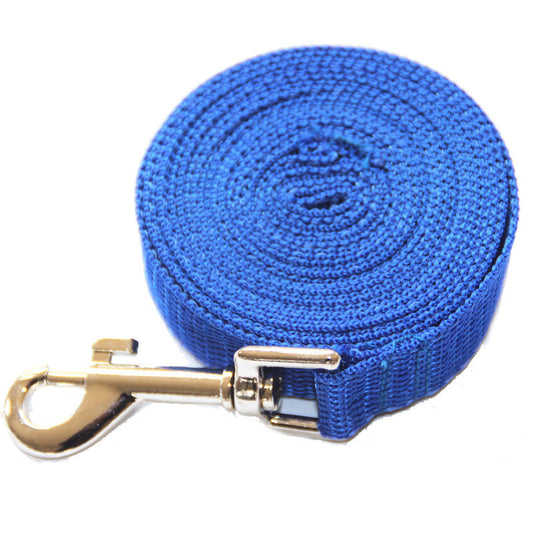 KFX-9819709 Durable Solid Color Dog Leash with Zinc Alloy Hook - Perfect for Long-Distance Control