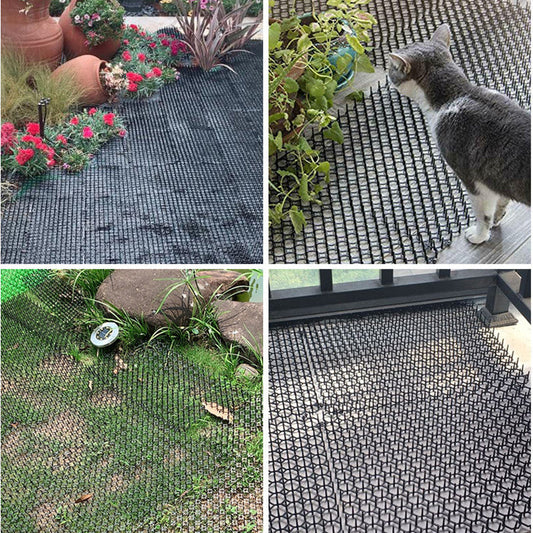 KFX-9828925 Cat-Proof Repellent Mat for Balconies and Gardens - 13x49cm Anti-Aging Polyethylene Stinger Pads