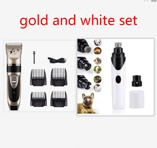 KFX-9848509 USB Rechargeable Low Noise Electric Pet Hair Clipper with Detachable Blade and Adjustable Speed