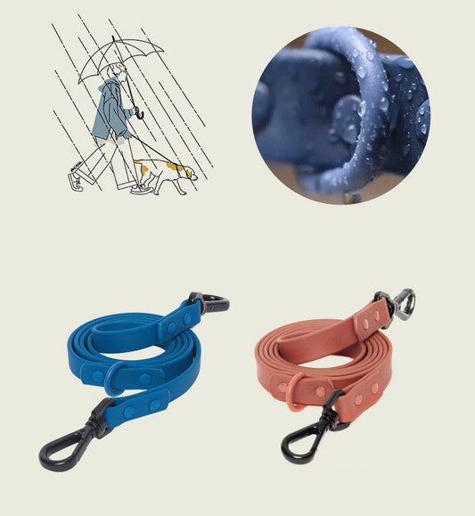 KFX-9852477 Waterproof and Antifouling Pet Traction Rope with Adjustable Collar - 120cm to 160cm Length Options